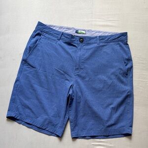 Tailorbyrd Men's Blue Flat Front Shorts